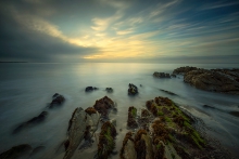 wet rocks