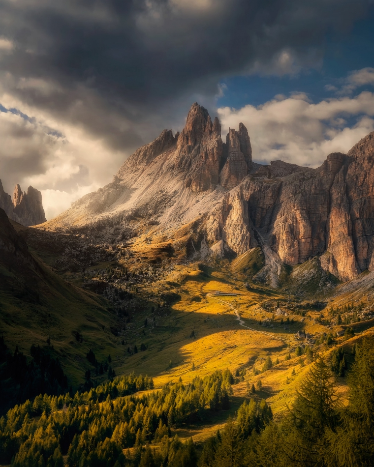 perlikowski - Ciepłe światło w Dolomitach. . Zdjęcie 306645