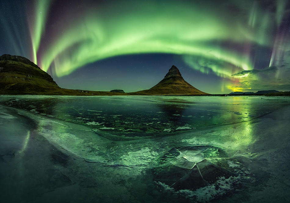 karol_nienartowicz - Zorza nad Kirkjufell. Islandia, 11.2024. Zdjęcie 328885
