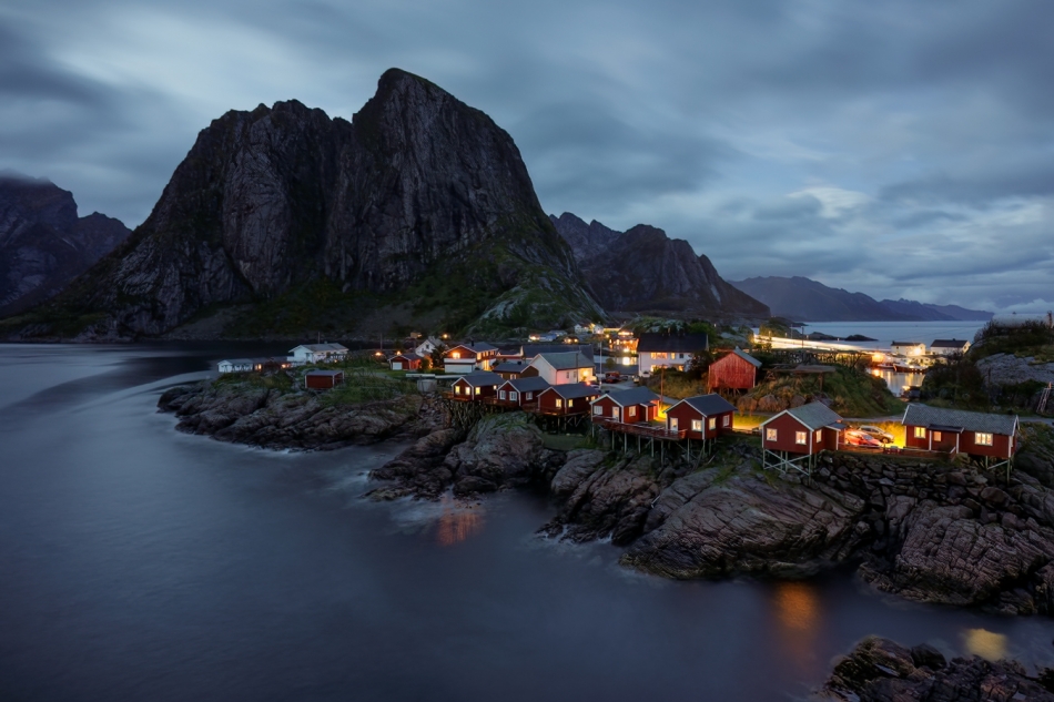 jaskjan - Night Hamnoy. . Zdjęcie 321182