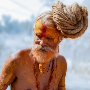 Sadhu z świątyni Pashup...