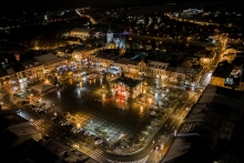 Miasto Nocą z lotu ptaka