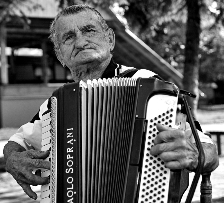 lelo - Akordeonista z Białowieży. . Zdjęcie 152456