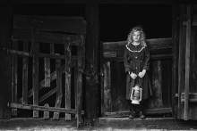 girl with lantern