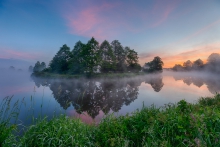 Wschód nad Pilicą.