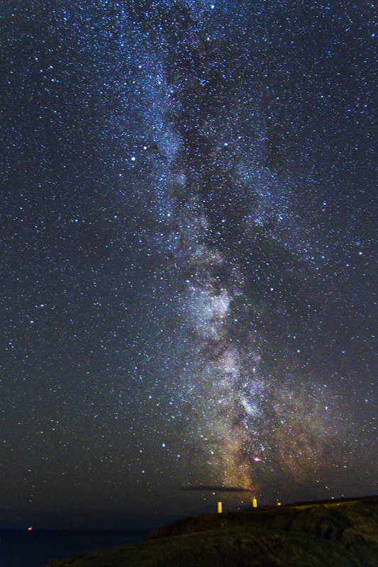 Milky Way . over Metal Man in Tramore. Zdjęcie 102199