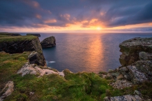 Kilkee o zachodzie