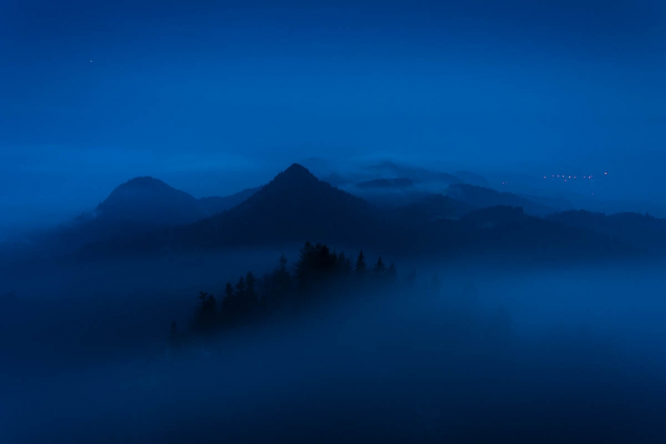 Pieniny w nocnych mgiełkach.... Kwiecień 2017.. Zdjęcie 311045