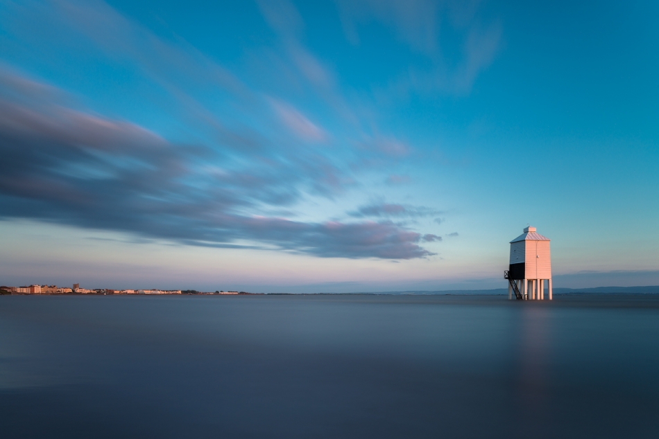 spokojny zachód nad Burnham-On-Sea. PE. Zdjęcie 93344
