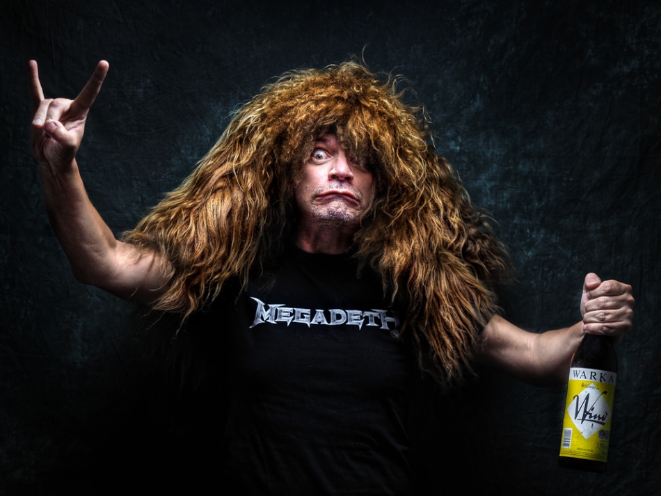 jagger - Dave Mustaine . Dave Mustaine (Megadeth) klub studencki Stodoła bekstejdż zakulisowy Warszawa 26.06.2001 ;-). Zdjęcie 292738