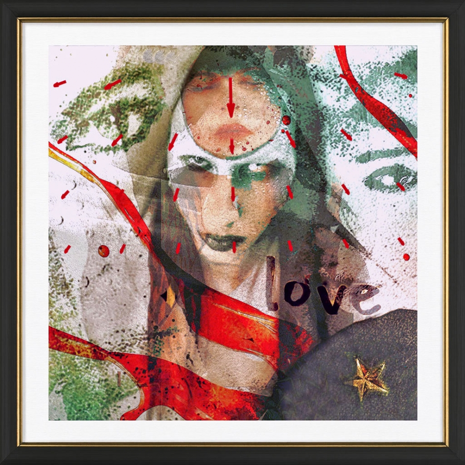 Che of My Heart. Kolaz inspirowany postacia M. Mansona i  Che Guevary.  Dla mnie  te dwie postacie laczy odwaga- do bycia prawdziwym w swiecie falszu. . W ciemnosciach Antychrysta Mansona odnalazlam prawde, swiatlo i ogien a w legendzie Che wiare i nadzie