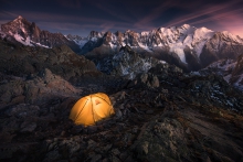 Biwak pod Mont Blanc