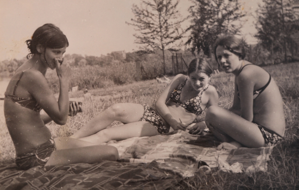 bakulok - Nad wodą /IV/. Wykonane prawie 50 lat temu nad jeziorem w m. Kórnik k/ Poznania, Zenit, Fotopan, skan. Zdjęcie 282090