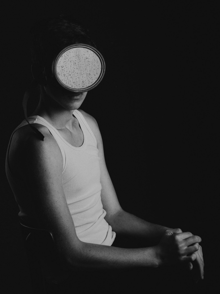 _agapont - portret z maską . inspiracja - Andreas Feininger. Zdjęcie 317509