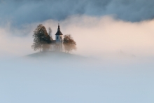 In the clouds