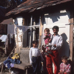 Father and children