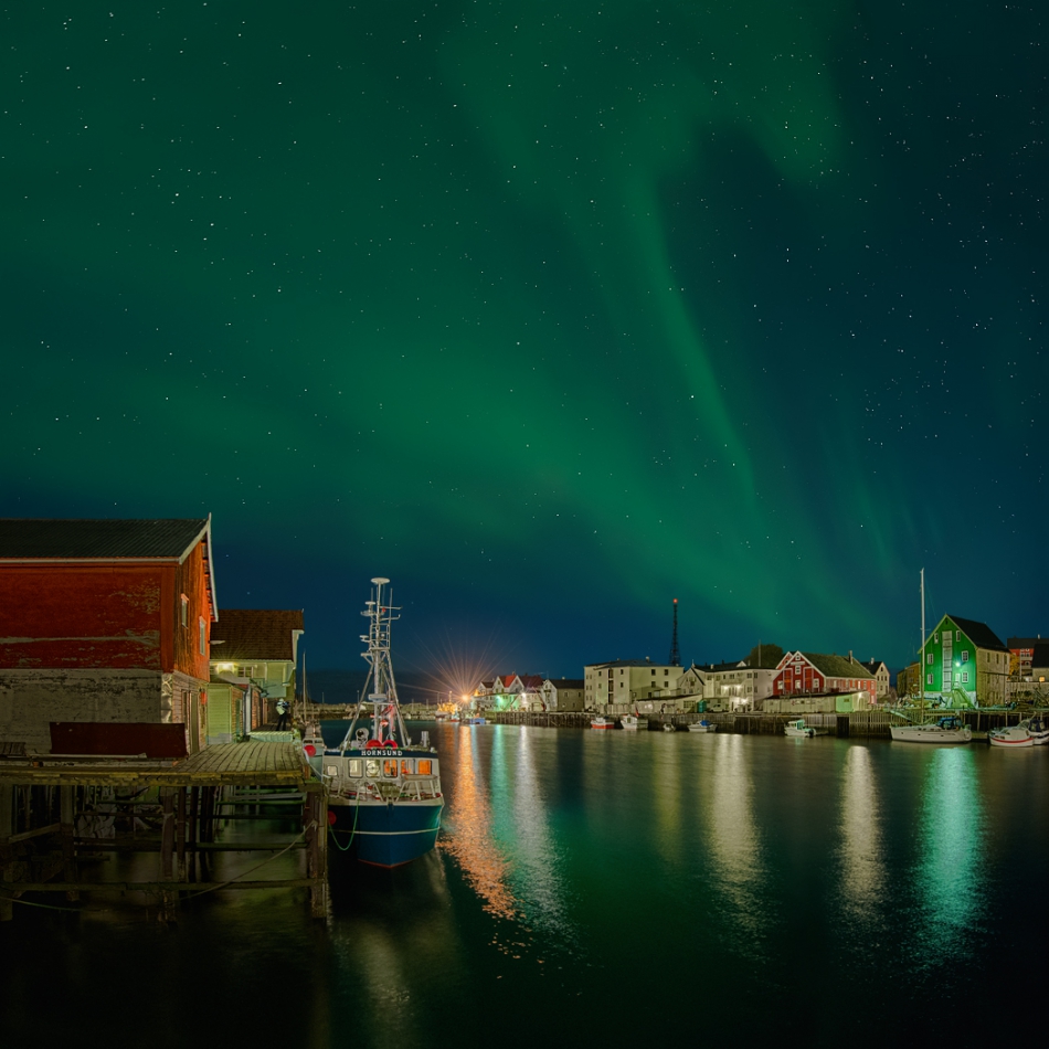 pablook - Green Night over Henningsvær.... . Zdjęcie 157438