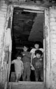 In the door